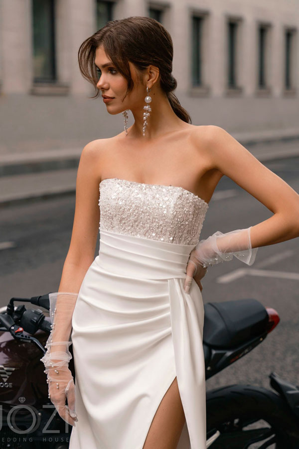 простое свадебное платье