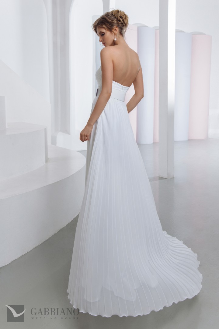 Свадебное платье Холли А-силуэт, Греческие, Легкие, Простые, С открытой спиной