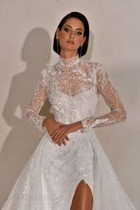 Свадебное платье Альваро Рыбка, С корсетом, Со шлейфом
